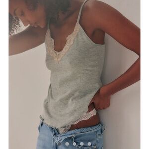 Free People Oh My Darling tank in grey